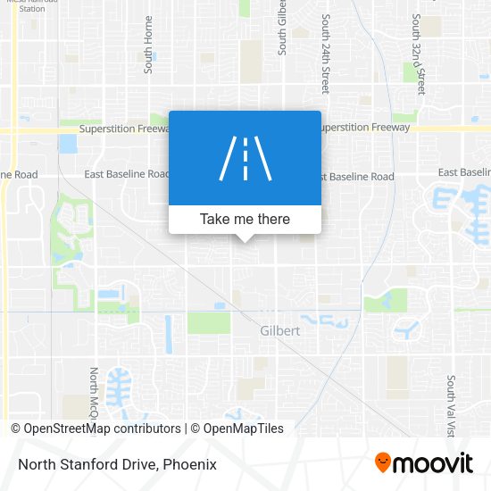 Mapa de North Stanford Drive