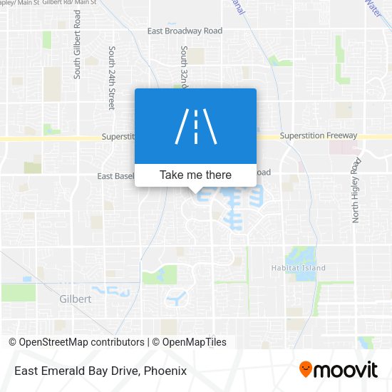 East Emerald Bay Drive map