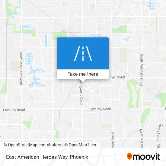 East American Heroes Way map