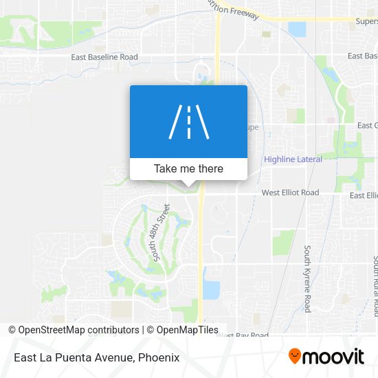 Mapa de East La Puenta Avenue