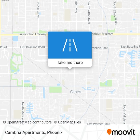 Mapa de Cambria Apartments