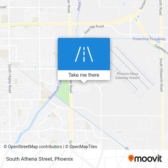 South Athena Street map