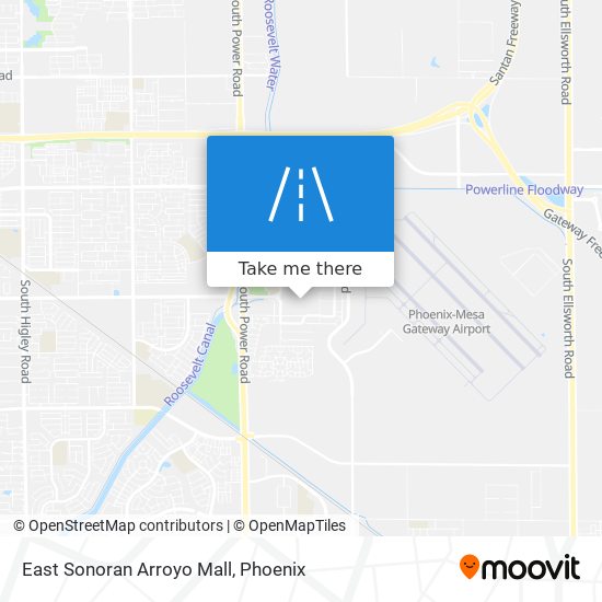 East Sonoran Arroyo Mall map