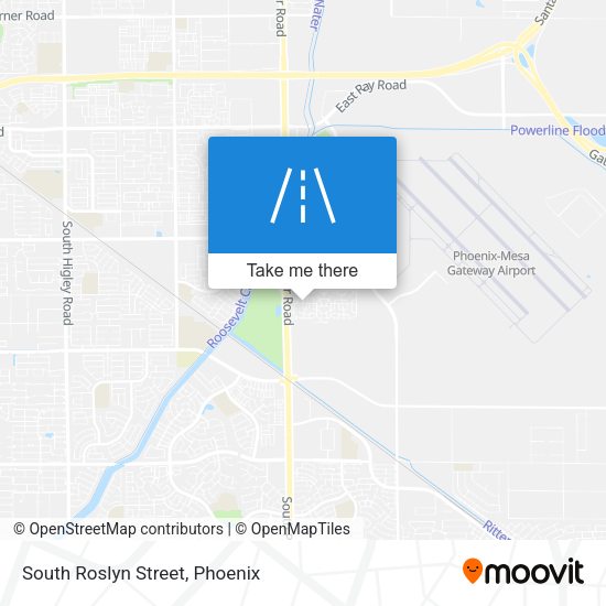 South Roslyn Street map