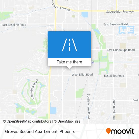 Groves Second Apartament map