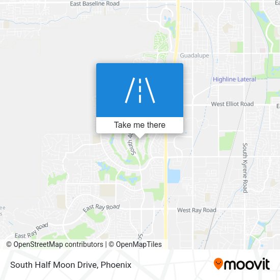 South Half Moon Drive map