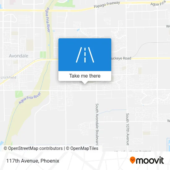 117th Avenue map