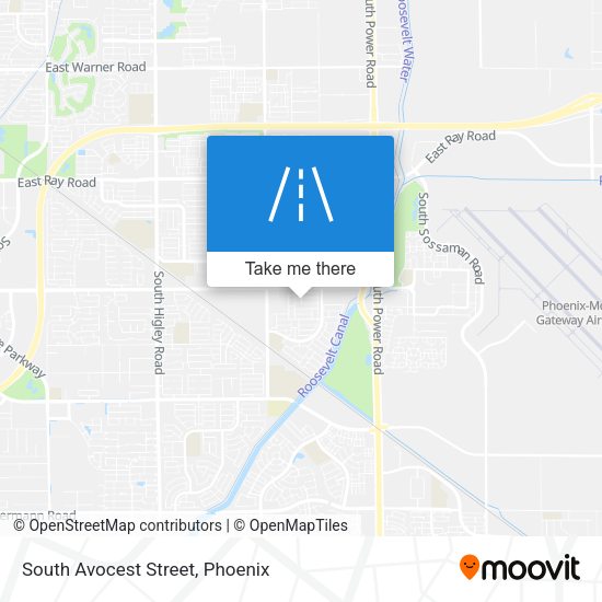 Mapa de South Avocest Street