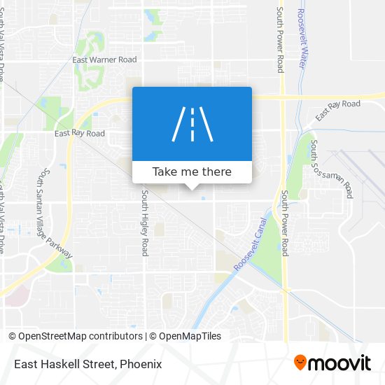 East Haskell Street map