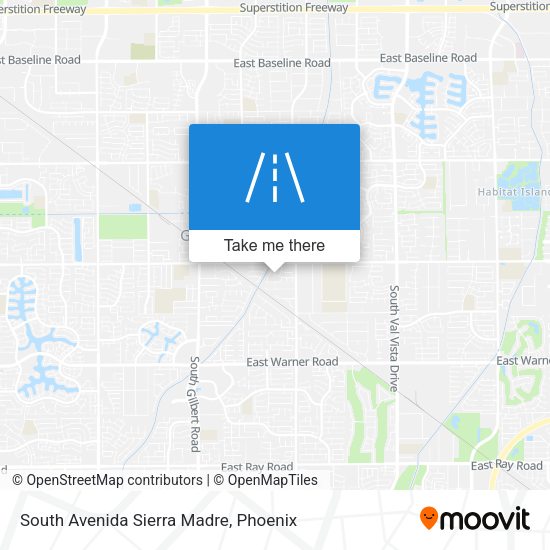 South Avenida Sierra Madre map