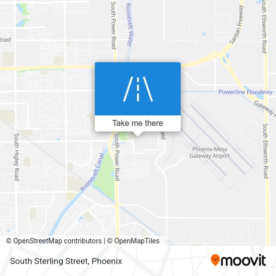 South Sterling Street map