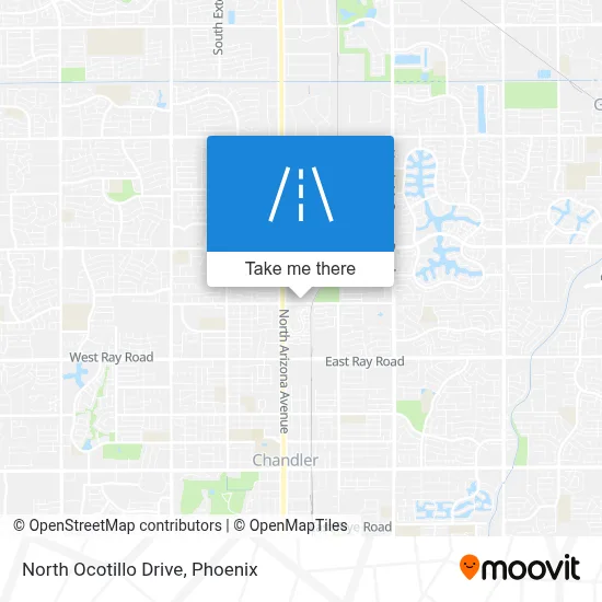 North Ocotillo Drive map
