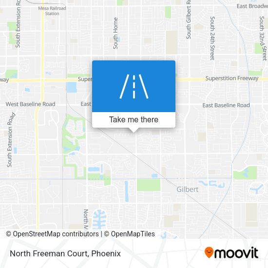 North Freeman Court map