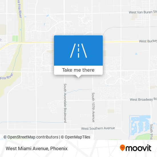 West Miami Avenue map