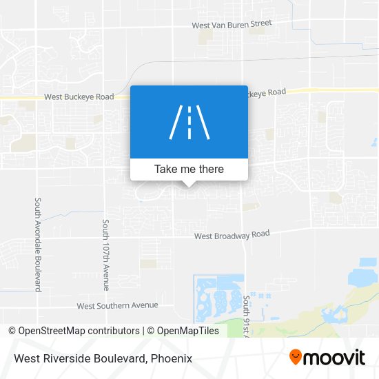 West Riverside Boulevard map