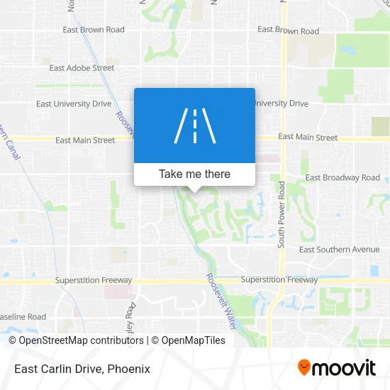 East Carlin Drive map
