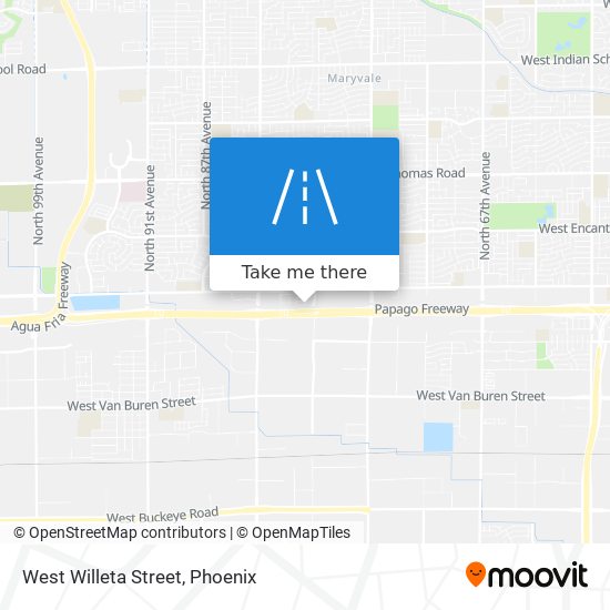 West Willeta Street map