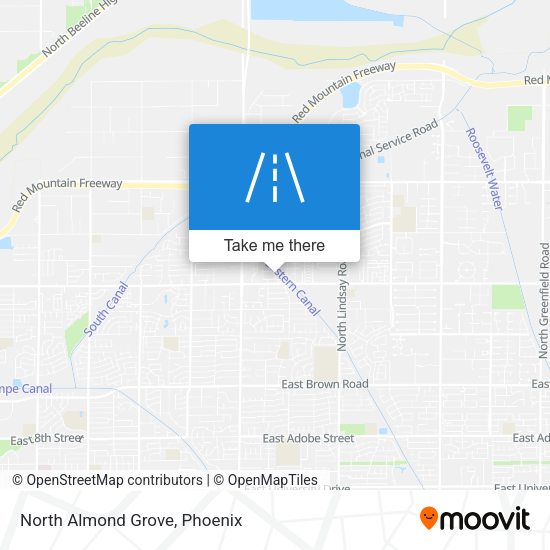 North Almond Grove map