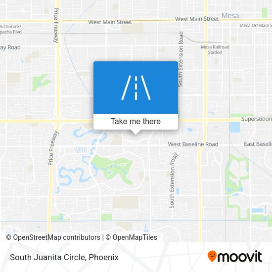 South Juanita Circle map