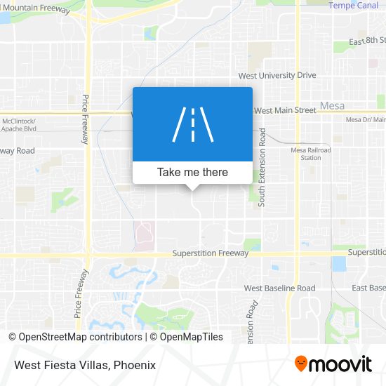 Mapa de West Fiesta Villas