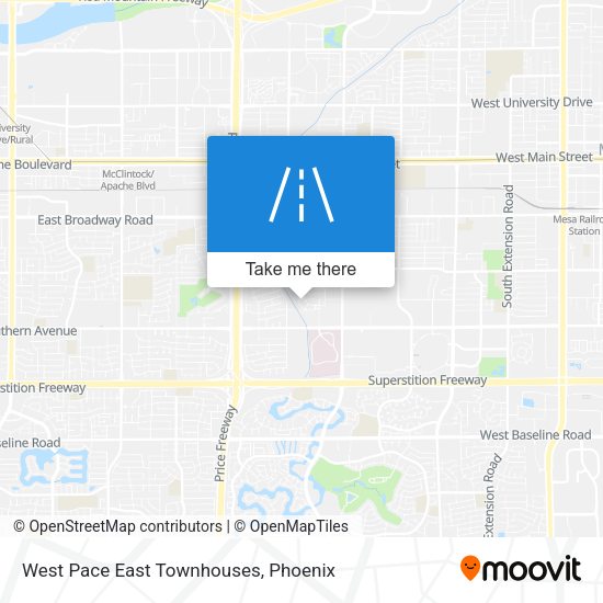 West Pace East Townhouses map