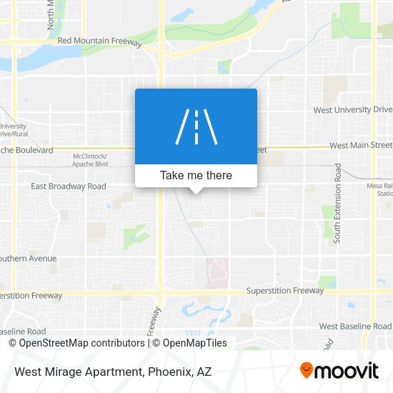 Mapa de West Mirage Apartment