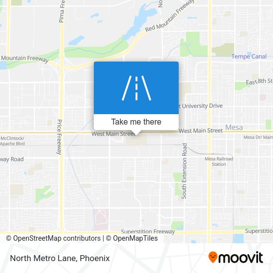 Mapa de North Metro Lane