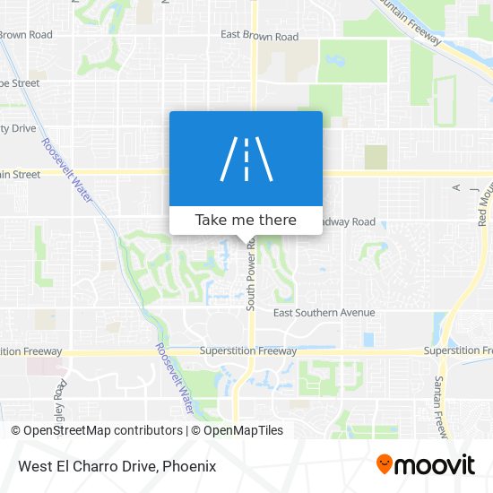 Mapa de West El Charro Drive