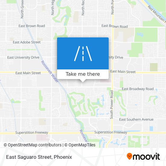 East Saguaro Street map