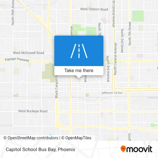 Capitol School Bus Bay map
