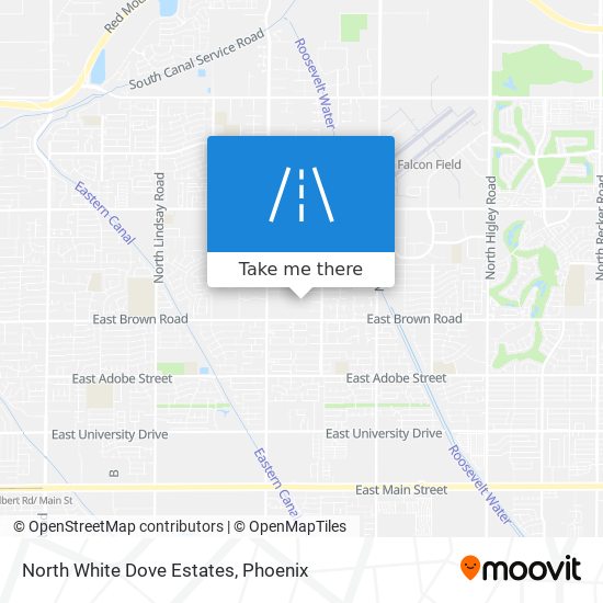 North White Dove Estates map