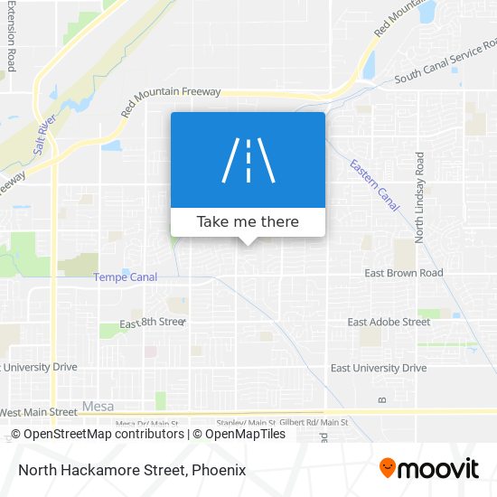 Mapa de North Hackamore Street