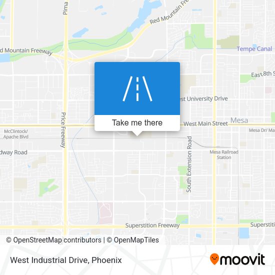 Mapa de West Industrial Drive