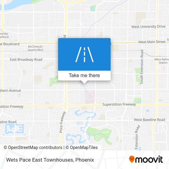 Wets Pace East Townhouses map
