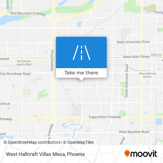 Mapa de West Hallcraft Villas Mesa