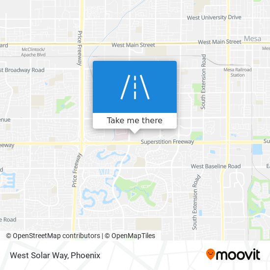 West Solar Way map