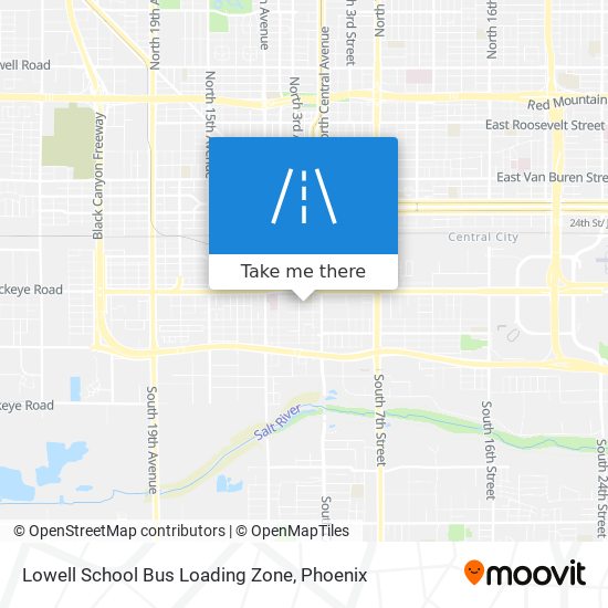 Mapa de Lowell School Bus Loading Zone