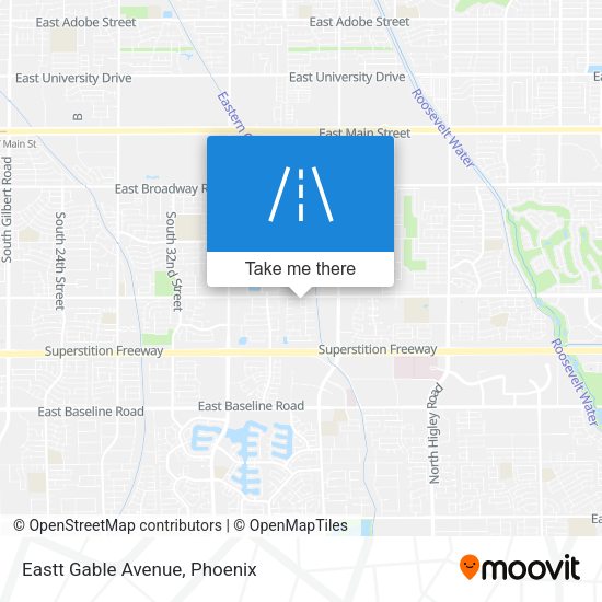 Mapa de Eastt Gable Avenue