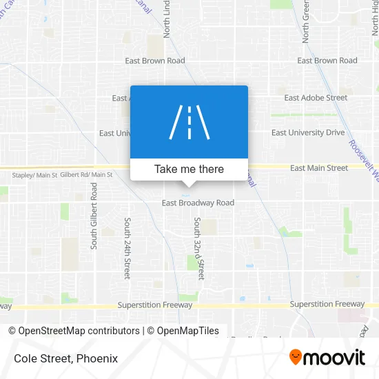 Cole Street map