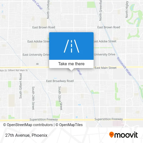 27th Avenue map