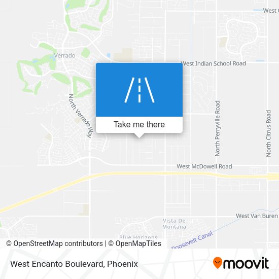 Mapa de West Encanto Boulevard