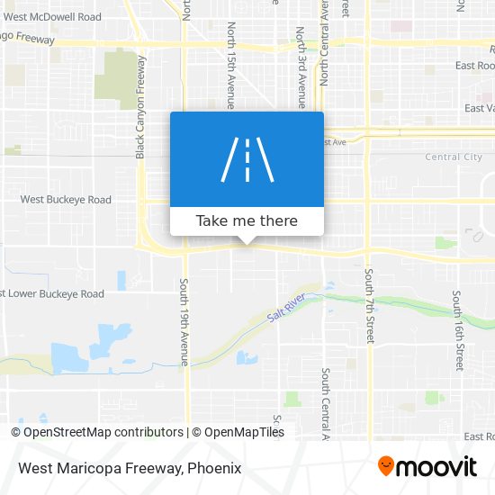 West Maricopa Freeway map