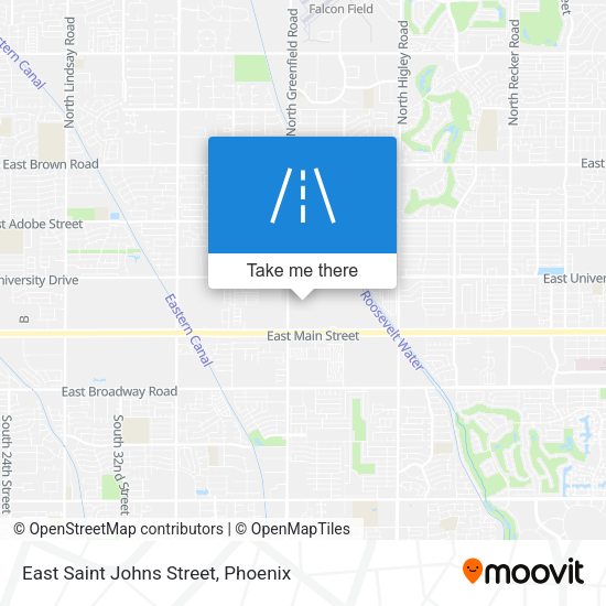 East Saint Johns Street map