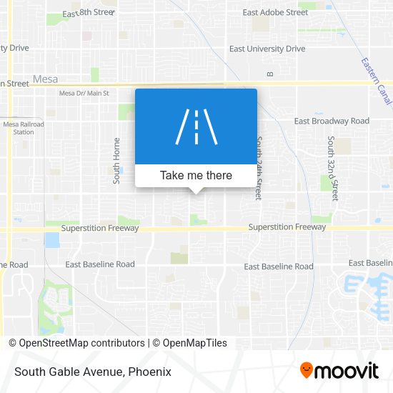 Mapa de South Gable Avenue