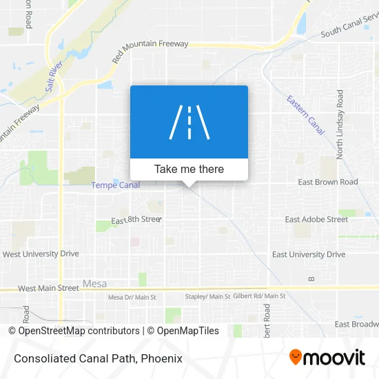 Consoliated Canal Path map