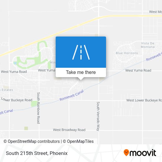 South 215th Street map