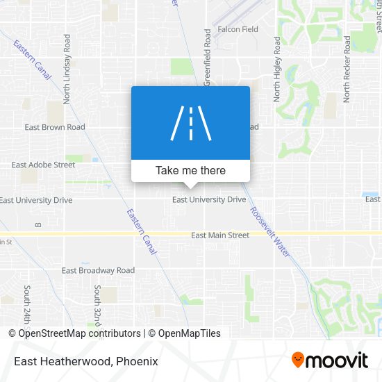 Mapa de East Heatherwood