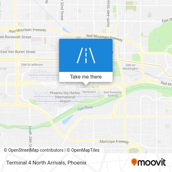 Terminal 4 North Arrivals map