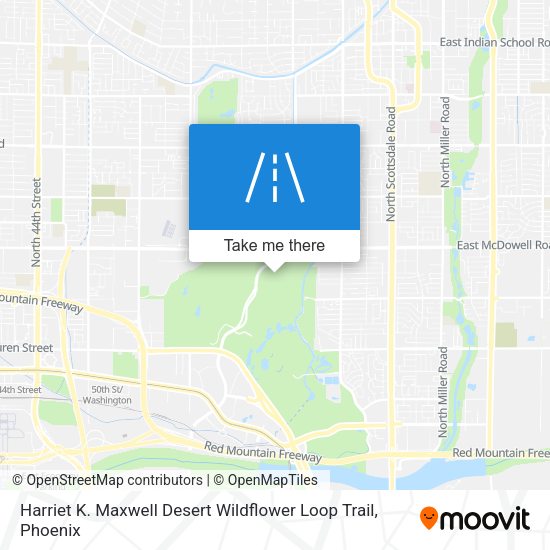 Mapa de Harriet K. Maxwell Desert Wildflower Loop Trail