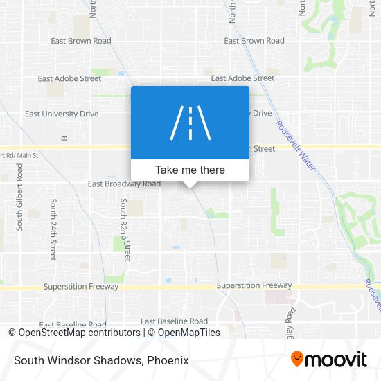 South Windsor Shadows map